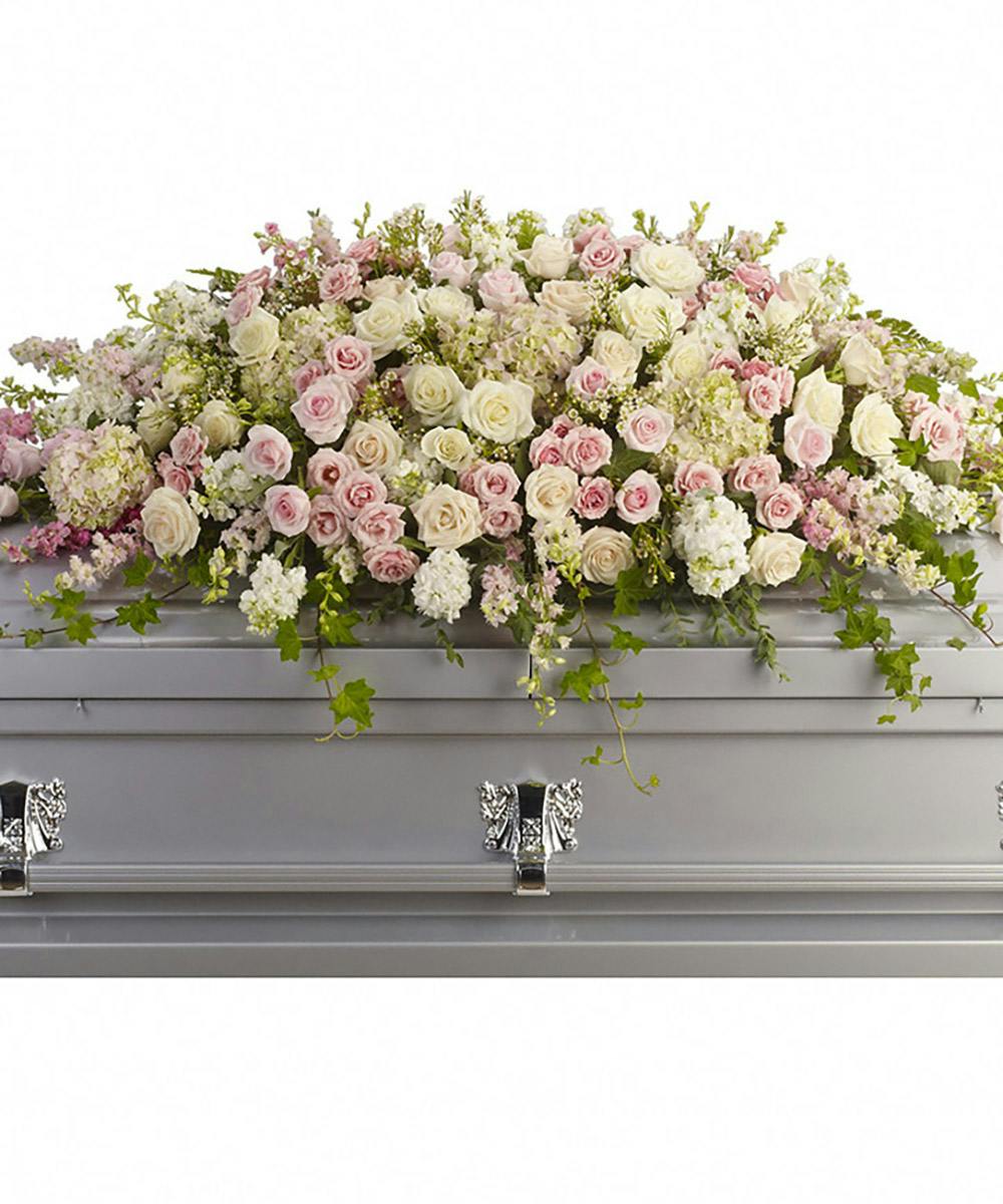 Always Adored Casket Spray | Milwaukee (WI) Sympathy & Funeral Flowers ...