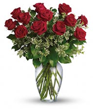 1-2 DOZ ROSES - CHOOSE YOUR COLOR