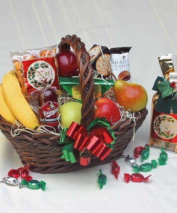 Holiday Cheer Gourmet Basket Welke's Milwaukee Florist